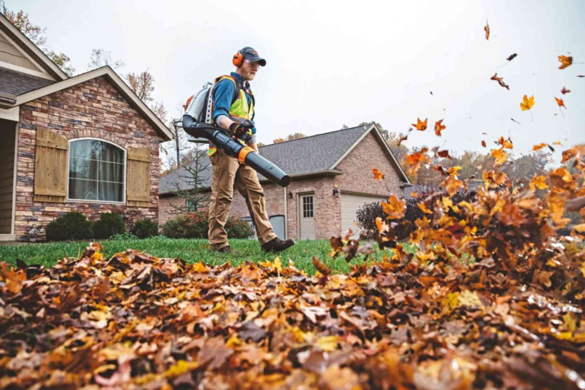 Blowing Lawn in Atlanta